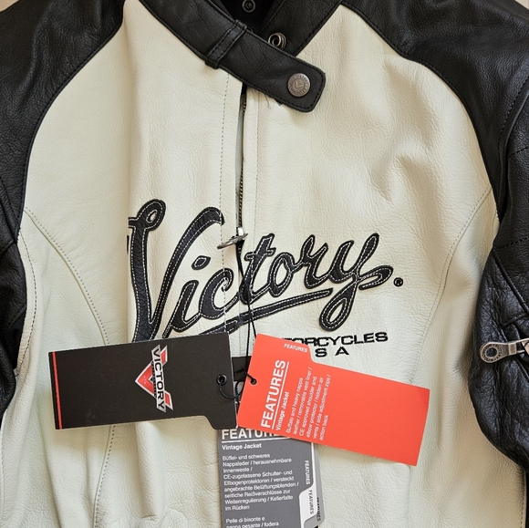 Victory Vintage Style Motorcycle Jacket - Picture 1 of 7
